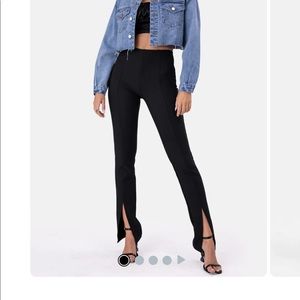 Adika Luxe Front-Slit Pants. NWT